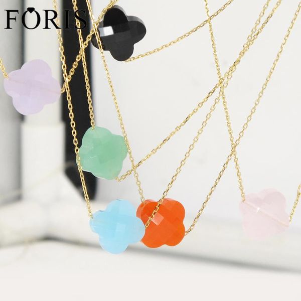 leaf clover yellow gold crystal necklace for girlfriend gift 19 kinds of color, Silver
leaf clover yellow gold crystal necklace for girlfriend gift 19 kinds of color, Silver