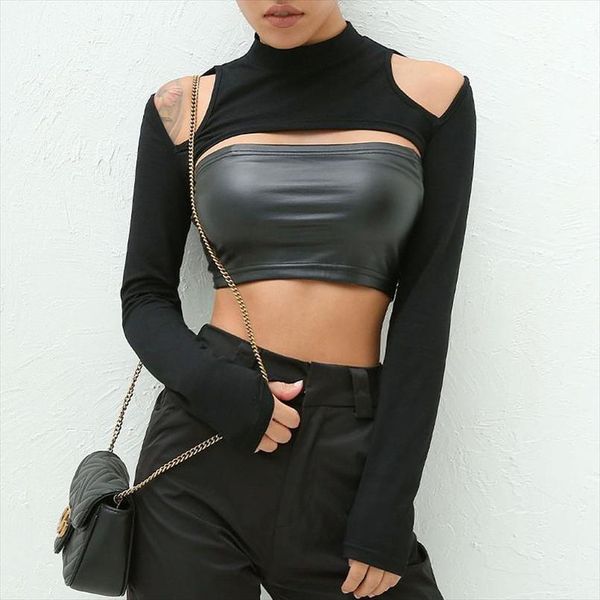 streetwear с длинным рукавом crop top punk повседневная tshirt женщины черный с плеча футболка выдалбливают короткие футболка партия, White
streetwear с длинным рукавом crop top punk повседневная tshirt женщины черный с плеча футболка выдалбливают короткие футболка партия, White