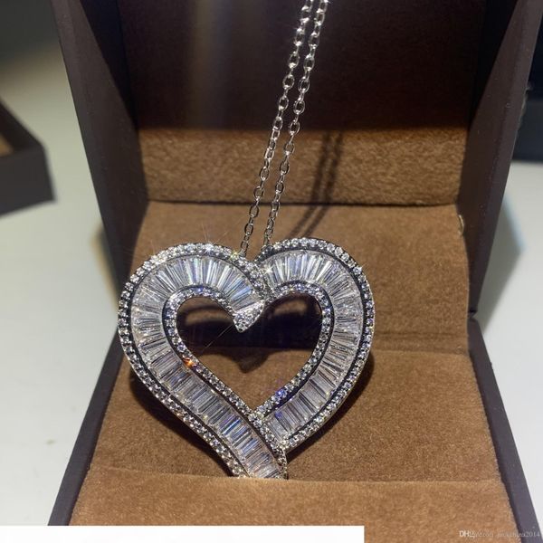 r super shinning luxury jewelry 925 sterling silver full princess cut white clear 5a cubic zirconia gemstones heart pendant women neckl
r super shinning luxury jewelry 925 sterling silver full princess cut white clear 5a cubic zirconia gemstones heart pendant women neckl