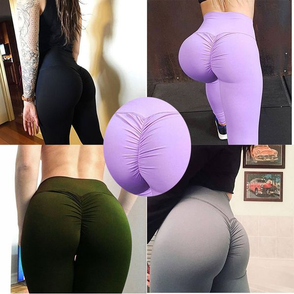 women's leggings hip lift slim sports solid color pants gym tights women sport fitness push up elastic legings, Black
women's leggings hip lift slim sports solid color pants gym tights women sport fitness push up elastic legings, Black