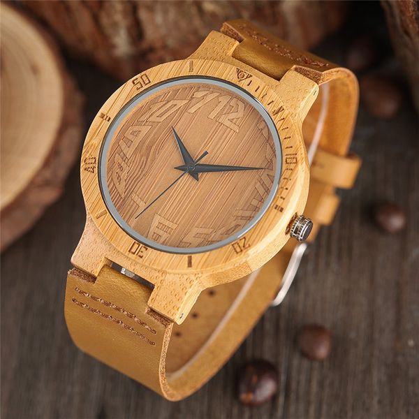 handmade unique art numerals display nature wood watch brown genuine leather band men's quartz wristwatch ultra-light bamboo watches, Slivery;brown
handmade unique art numerals display nature wood watch brown genuine leather band men's quartz wristwatch ultra-light bamboo watches, Slivery;brown