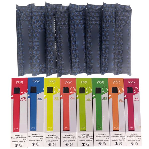Новое прибытие Одноразовой Vape ПОКО палочка Puff бар 1,4 мл Картриджи 300mAh Батарея Укажите Устройство Vape Pen Пустого Vs EON палку слоеного плюс