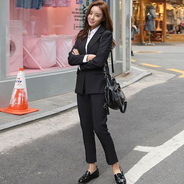 2020 new elegant office work wear pant suits 2 piece sets solid blazer jacket & trousers suit for women set femme, White;black
2020 new elegant office work wear pant suits 2 piece sets solid blazer jacket & trousers suit for women set femme, White;black