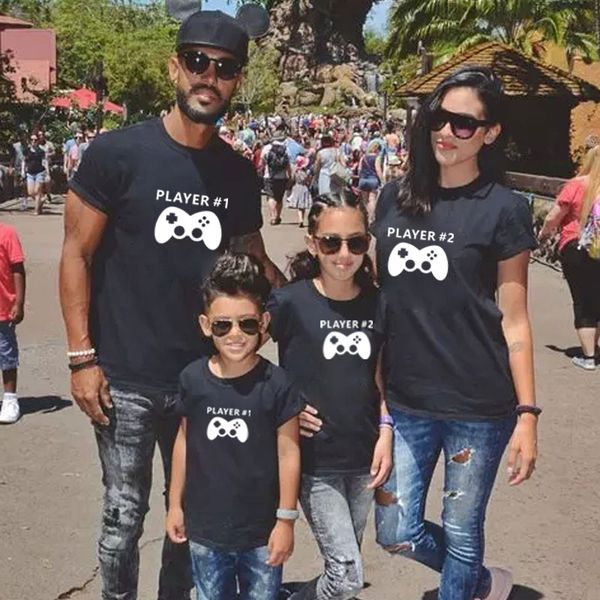 game player 1 2 family t shirt matching outfits mother daughter clothes mommy and me daddy kids funny cotton clothing set summer, Blue
game player 1 2 family t shirt matching outfits mother daughter clothes mommy and me daddy kids funny cotton clothing set summer, Blue