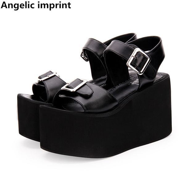 dress shoes angelic imprint woman mori girl lolita cosplay punk lady high heels pumps women princess summer sandals 10cm buckles, Black
dress shoes angelic imprint woman mori girl lolita cosplay punk lady high heels pumps women princess summer sandals 10cm buckles, Black