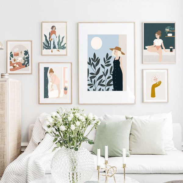 summer fashion girl illustration nordic posters and prints wall art canvas painting abstract wall pictures for living room decor
summer fashion girl illustration nordic posters and prints wall art canvas painting abstract wall pictures for living room decor