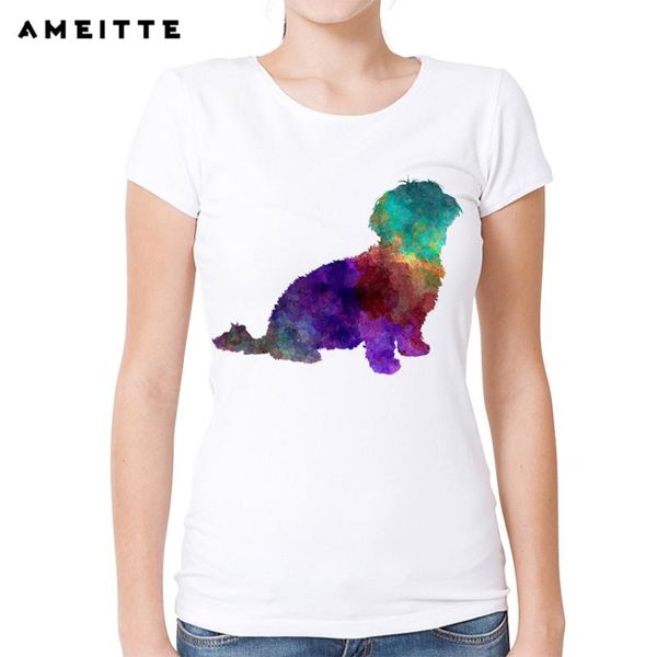 2020 ameitte watercolor design havanese t-shirt women's/ladies cute dog printed t shirt summer casual female tee, White
2020 ameitte watercolor design havanese t-shirt women's/ladies cute dog printed t shirt summer casual female tee, White