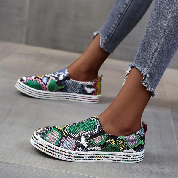 2020 popular snake print running shoes casual flats women's shoes classic canvas slip-on sport sneakers #4
2020 popular snake print running shoes casual flats women's shoes classic canvas slip-on sport sneakers #4