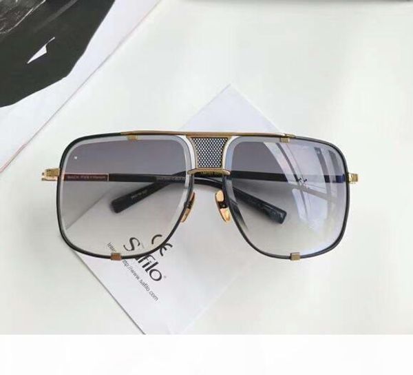 men square 2087 sunglasses gold black frame grey gradient lens sonnenbrille luxury designer sunglasses gafas de sol new with box, White;black 
men square 2087 sunglasses gold black frame grey gradient lens sonnenbrille luxury designer sunglasses gafas de sol new with box, White;black