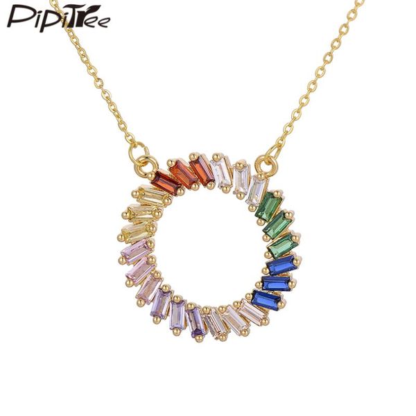 pipitree princess cut rainbow cubic zirconia crystal necklaces for women wedding 25mm round pendant necklace jewelry 2020 new, Silver
pipitree princess cut rainbow cubic zirconia crystal necklaces for women wedding 25mm round pendant necklace jewelry 2020 new, Silver