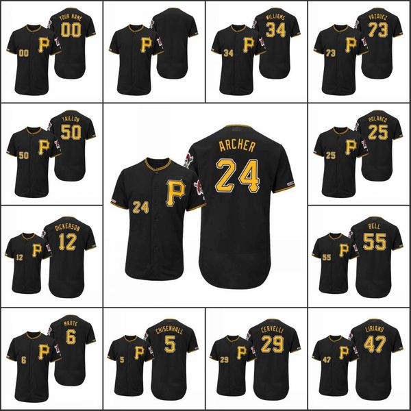 pittsburgh пираты men # 6 старлинг marte 47 франциско liriano 24 chris archer женщины молодежь flex base альтернативный заказ джерси, Black
pittsburgh пираты men # 6 старлинг marte 47 франциско liriano 24 chris archer женщины молодежь flex base альтернативный заказ джерси, Black