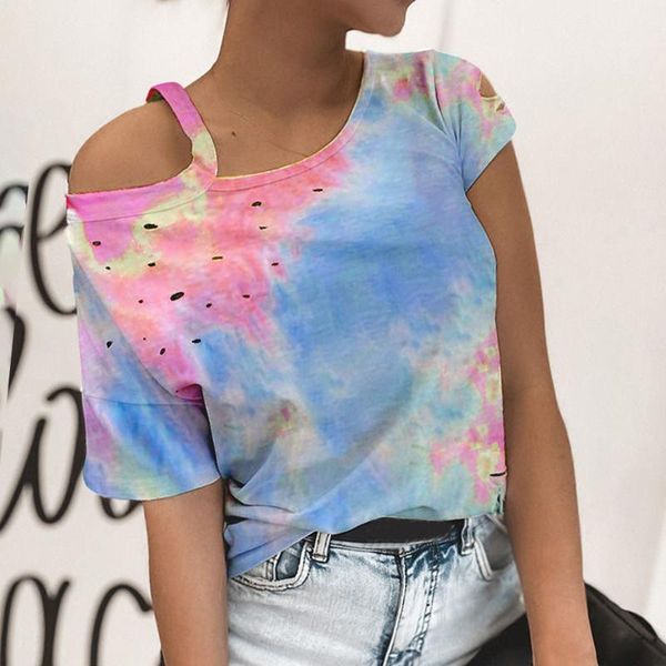dropship women summer tshirt casual short sleeve tees off shoulder tie dye print t-shirt o-neck loose women hole shirt, Black;blue
dropship women summer tshirt casual short sleeve tees off shoulder tie dye print t-shirt o-neck loose women hole shirt, Black;blue