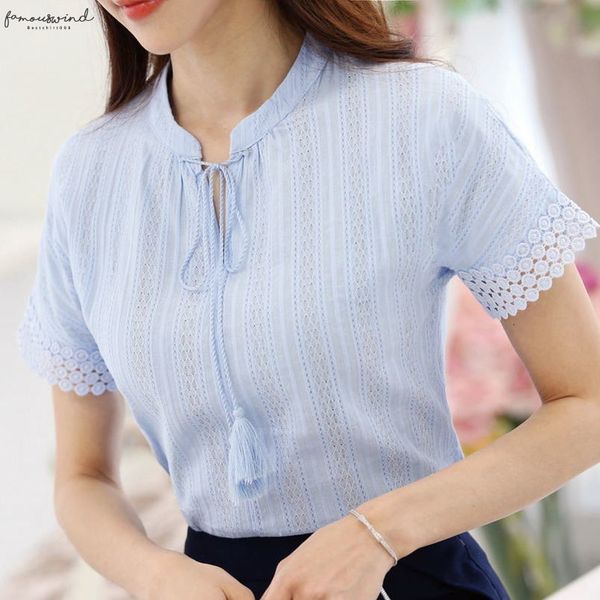 women summer cotton blouse shirt short sleeve lacing womens elegant shirts feminine clothing lace blue pink ol blusas, White
women summer cotton blouse shirt short sleeve lacing womens elegant shirts feminine clothing lace blue pink ol blusas, White