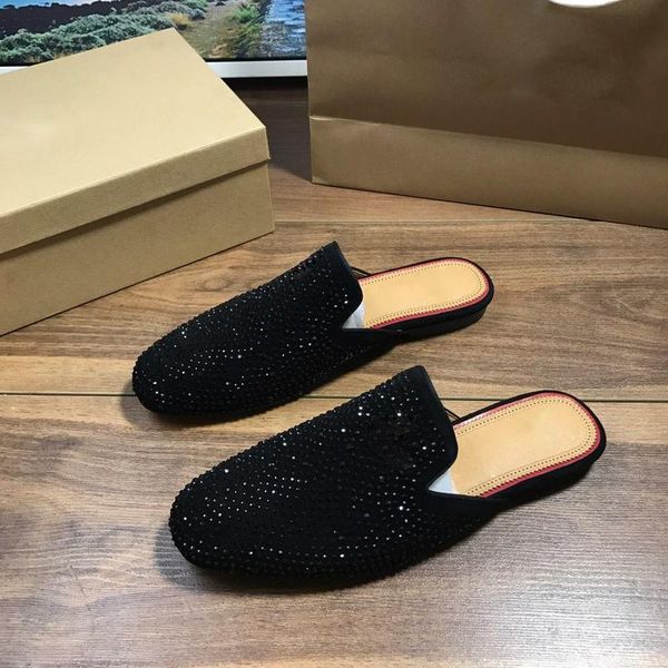 est women's rhinestone low-heel pearl slippers designer work summer women's sandals dress shoes classic trend fashion nail sli, Black
est women's rhinestone low-heel pearl slippers designer work summer women's sandals dress shoes classic trend fashion nail sli, Black