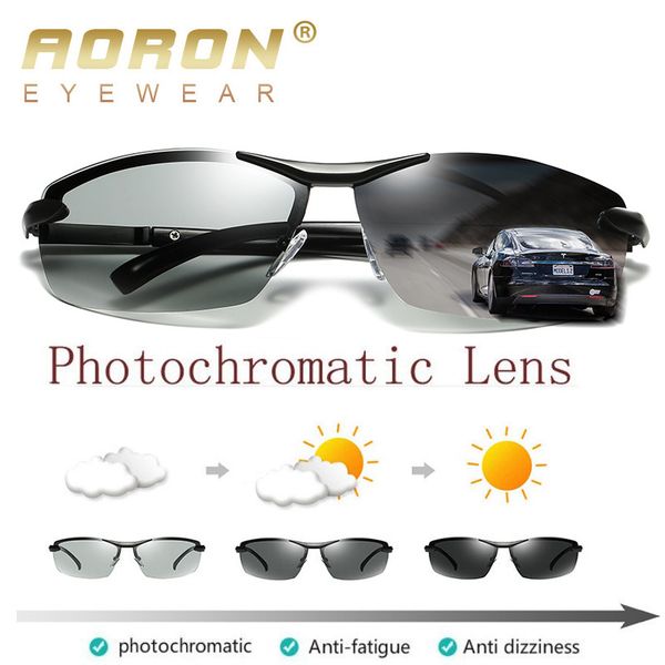 aoron pchromic and polarized sunglasses men discoloration eyewear anti glare uv400 glasses driving goggles oculos, White;black
aoron pchromic and polarized sunglasses men discoloration eyewear anti glare uv400 glasses driving goggles oculos, White;black