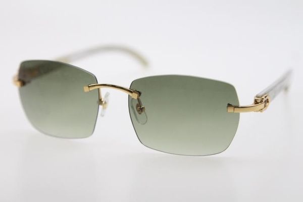 2020 wholesale new white genuine natural horn rimless sunglasses 8100905 rimless glasses with box uv400 driving glasses, White;black
2020 wholesale new white genuine natural horn rimless sunglasses 8100905 rimless glasses with box uv400 driving glasses, White;black