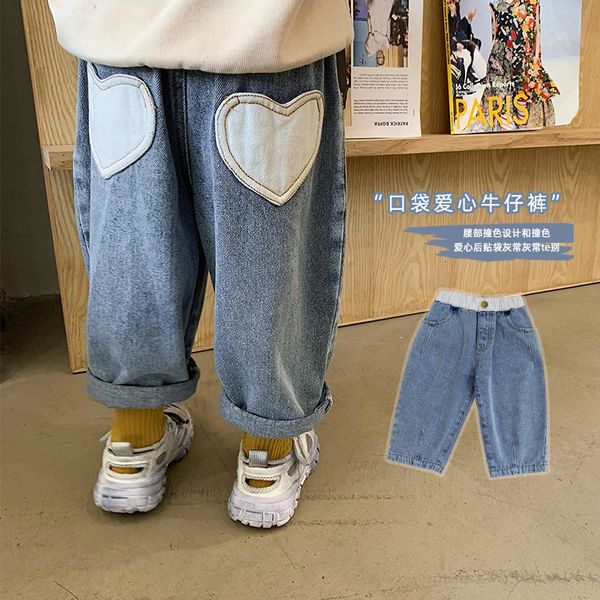 girls' 2020 new autumn children's casual jeans and jeans korean style fashionable casual pants fashionable all-match pants, Blue
girls' 2020 new autumn children's casual jeans and jeans korean style fashionable casual pants fashionable all-match pants, Blue