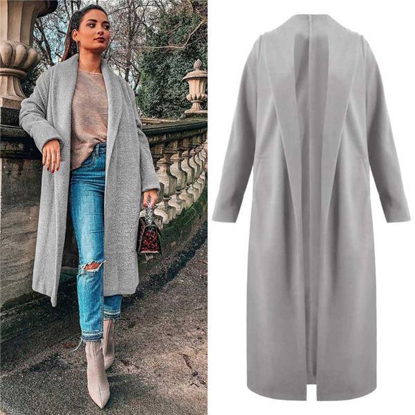 2020 new autumn and winter woolen coat female fashionable lapel solid color longer basic all-match ladies high-end, Black
2020 new autumn and winter woolen coat female fashionable lapel solid color longer basic all-match ladies high-end, Black
