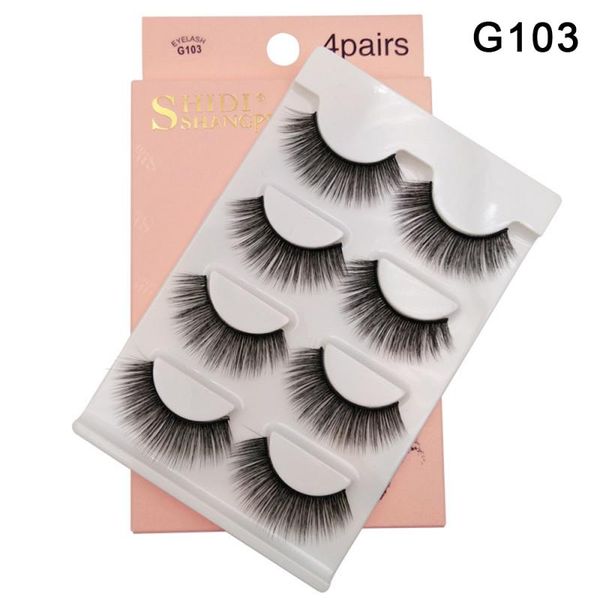 4 pairs mink eyelashes 3d false lashes thick crisscross makeup eyelash extension natural volume soft fake eye lashes cosmetics
4 pairs mink eyelashes 3d false lashes thick crisscross makeup eyelash extension natural volume soft fake eye lashes cosmetics