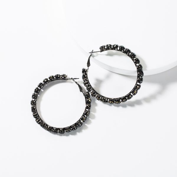 exaggerated temperament black rhinestone big circle outer ring diamond earrings female fashion earrings, Golden
exaggerated temperament black rhinestone big circle outer ring diamond earrings female fashion earrings, Golden