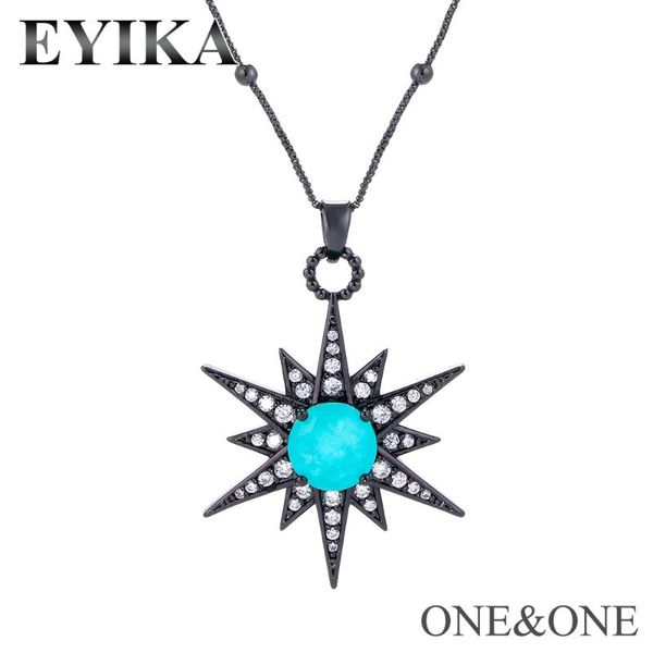 eyika sun flower pendant blue fusion crystal stone and white cubic zirconia 24x34mm pendant necklace fashion women jewelry 2020, Silver
eyika sun flower pendant blue fusion crystal stone and white cubic zirconia 24x34mm pendant necklace fashion women jewelry 2020, Silver