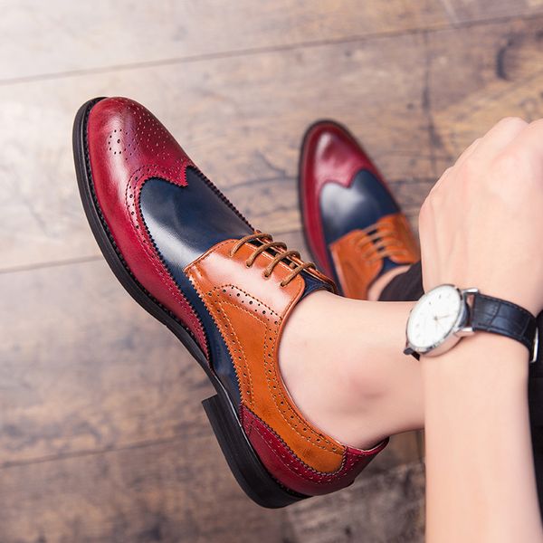 brock colorblock plus size leather shoes men wedding dress oxford shoes for men footwear zapatos de hombre erkek ayakkabi, Black
brock colorblock plus size leather shoes men wedding dress oxford shoes for men footwear zapatos de hombre erkek ayakkabi, Black