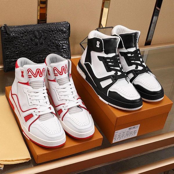 trainer sneaker mid -men 's shoes fashion design autumn and winter breathable casual footwears lace -up sports men shoes drop ship, Black
trainer sneaker mid -men 's shoes fashion design autumn and winter breathable casual footwears lace -up sports men shoes drop ship, Black