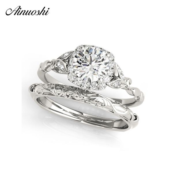 luxury 925 sterling silver white gold color round cut 0.5ct wedding rings women halo silver bridal rings princess gifts, Golden;silver
luxury 925 sterling silver white gold color round cut 0.5ct wedding rings women halo silver bridal rings princess gifts, Golden;silver