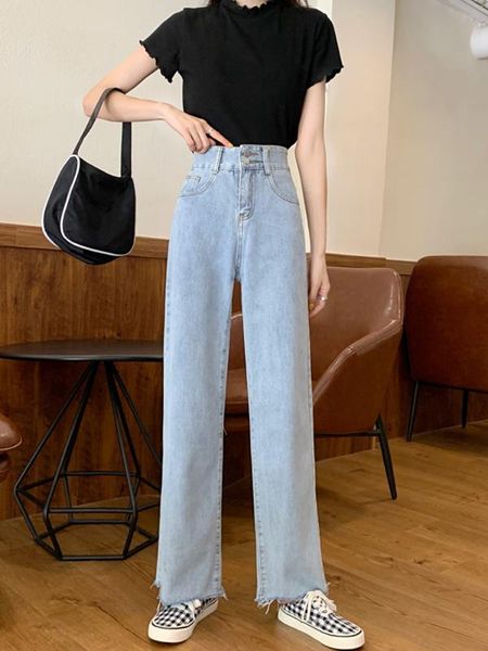 wavsiyier 2020 winter korean style autumn high waist denim pants women jeans woman vintage streetwear denim trousers solid loose, Blue
wavsiyier 2020 winter korean style autumn high waist denim pants women jeans woman vintage streetwear denim trousers solid loose, Blue
