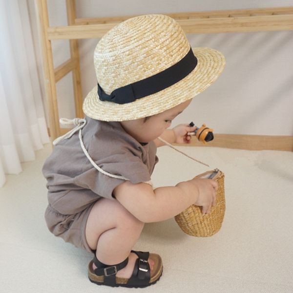 20 new korean style children's cute dome straw male and female baby outdoor hat beach straw hat, Blue;gray
20 new korean style children's cute dome straw male and female baby outdoor hat beach straw hat, Blue;gray