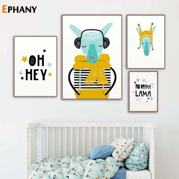 children poster cartoon alpaca baby nursery wall art canvas print painting decorative picture nordic kid bedroom decoration
children poster cartoon alpaca baby nursery wall art canvas print painting decorative picture nordic kid bedroom decoration