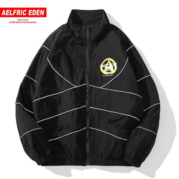 aelfric eden hip hop reflective tape retro windbreaker 2020 streetwear casual track jackets autumn loose zipper coats outwear, Black;brown
aelfric eden hip hop reflective tape retro windbreaker 2020 streetwear casual track jackets autumn loose zipper coats outwear, Black;brown