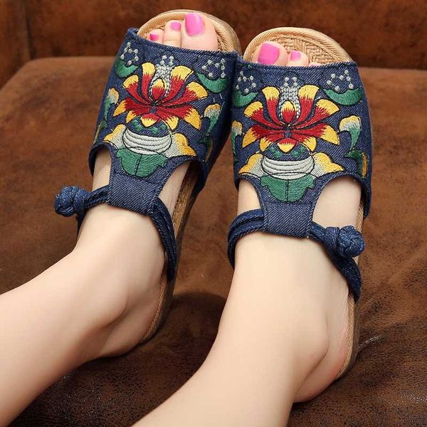 2020 summer fashion women slides button strap floral embroidered sandals cotton fabric flat heeled slippers tpr sole ethnic shoe, Black
2020 summer fashion women slides button strap floral embroidered sandals cotton fabric flat heeled slippers tpr sole ethnic shoe, Black