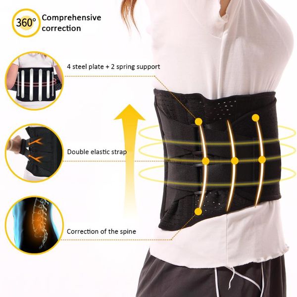 adjustable lumbar support waist pain back steel belt sport protect waist belt elastic breathable health care back support, Black;gray
adjustable lumbar support waist pain back steel belt sport protect waist belt elastic breathable health care back support, Black;gray