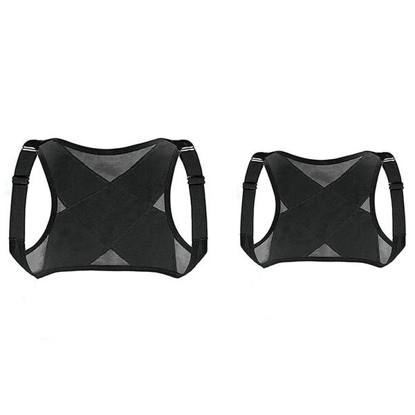 adjustable posture corrector brace net breathable back spine support belt humpback shoulder women posture correction belt l, Black;blue
adjustable posture corrector brace net breathable back spine support belt humpback shoulder women posture correction belt l, Black;blue