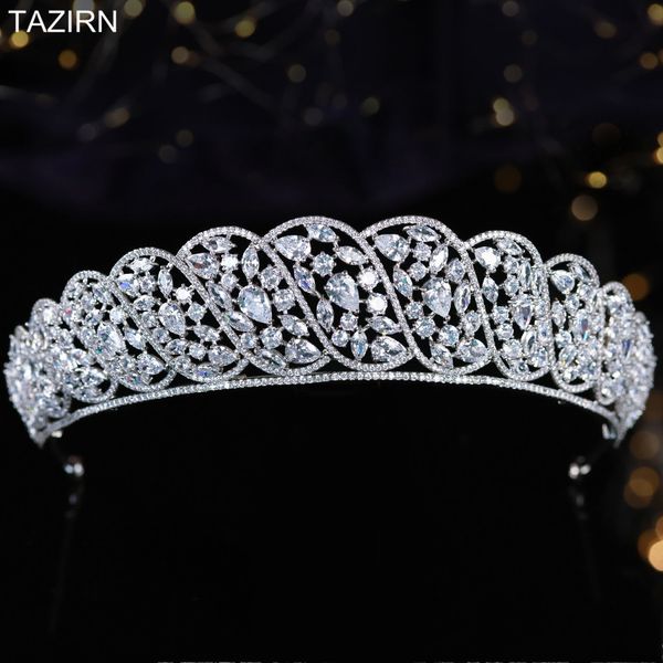 принцесса коронки свадебные аксессуары глава jewelry волос диадемы полный циркон кристалл люкс головной убор для выпускного вечера венчания, White;golden
принцесса коронки свадебные аксессуары глава jewelry волос диадемы полный циркон кристалл люкс головной убор для выпускного вечера венчания, White;golden