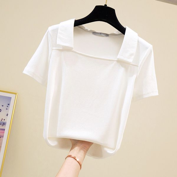 2020 summer new simple korean white t-shirt female short-sleeved solid color short-sleeved t-shirt women
2020 summer new simple korean white t-shirt female short-sleeved solid color short-sleeved t-shirt women