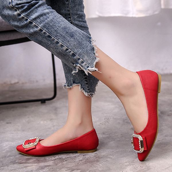 comfortable women shoes flat pointed toe flat shoes simple fashion daily metal boat for ladies, Black
comfortable women shoes flat pointed toe flat shoes simple fashion daily metal boat for ladies, Black