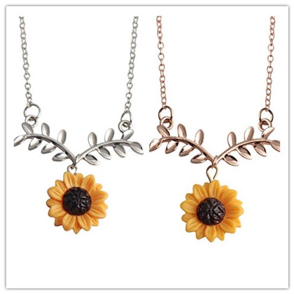 euramerican 2018 sunflower necklace leaf flower pendant alloy necklace women nice birthday gift ship, Silver
euramerican 2018 sunflower necklace leaf flower pendant alloy necklace women nice birthday gift ship, Silver