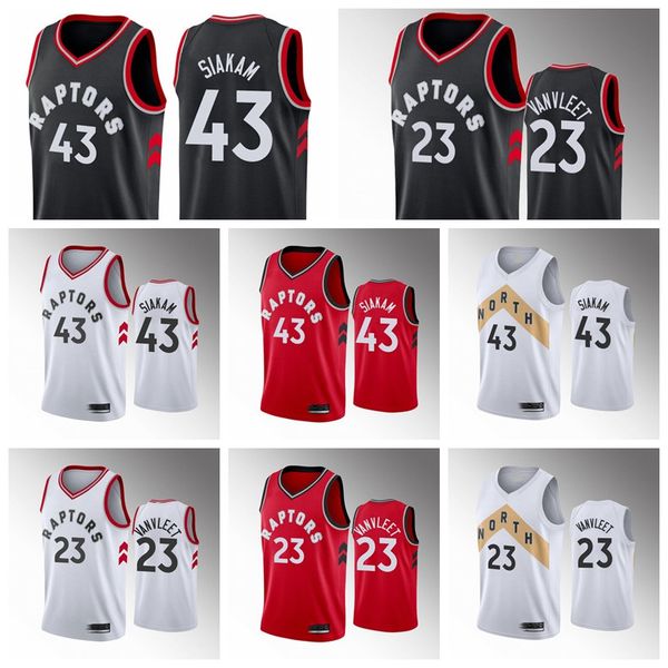 43 pascal siakam 23 fred vanvleet toronto raptors men tor 2019/20 swingman basketball jersey icon edition, Black;red
43 pascal siakam 23 fred vanvleet toronto raptors men tor 2019/20 swingman basketball jersey icon edition, Black;red