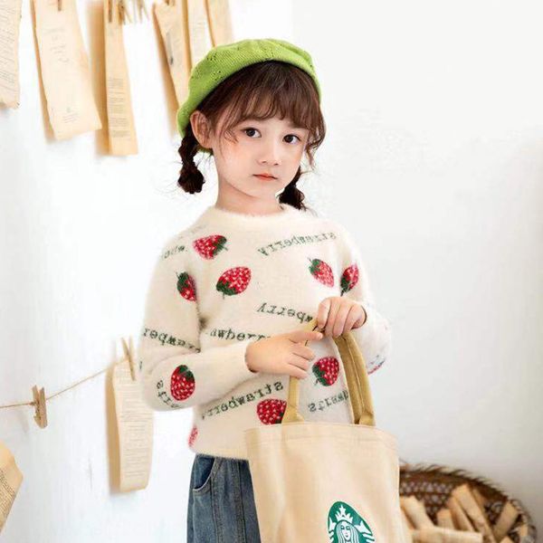3r8ww korean style pullover strawberry 2019 autumn and winter children's sweater pullover girls' baby anti-mink fleece whole body, Blue
3r8ww korean style pullover strawberry 2019 autumn and winter children's sweater pullover girls' baby anti-mink fleece whole body, Blue