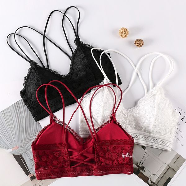 women bra cross beauty back bralette thin cup full lace breathable push up bra no rims small size lingerie, Red;black
women bra cross beauty back bralette thin cup full lace breathable push up bra no rims small size lingerie, Red;black