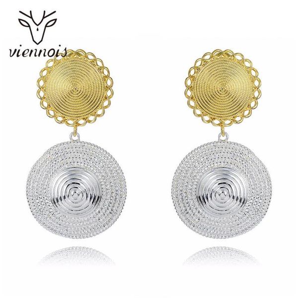 viennois new dangle earrings for women circle mix color design multicolor female metallic party jewelry, Silver
viennois new dangle earrings for women circle mix color design multicolor female metallic party jewelry, Silver