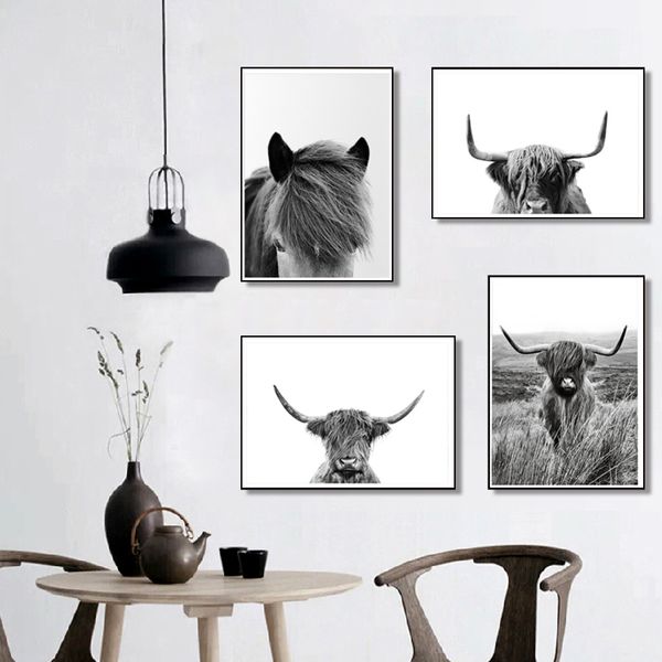 black and white highland cow print farmhouse decor wall art canvas painting animal large posters living room bedroom pictures
black and white highland cow print farmhouse decor wall art canvas painting animal large posters living room bedroom pictures