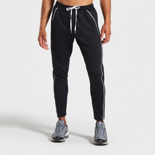 men's pants men joggers streetwear hip hop side striped fashion fitness bodybuilding casual trousers mens pantalon, Black
men's pants men joggers streetwear hip hop side striped fashion fitness bodybuilding casual trousers mens pantalon, Black