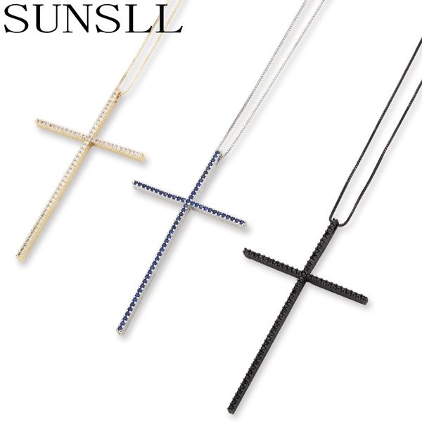 sunsll gold / silver colour / black copper cubic zirconia cross necklace men and women fashion religious jewelry pendant gifts
sunsll gold / silver colour / black copper cubic zirconia cross necklace men and women fashion religious jewelry pendant gifts