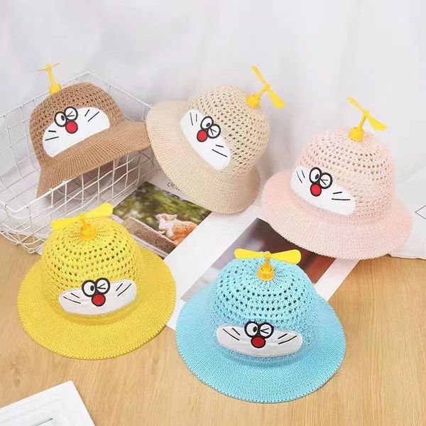 children's bucket bucket fisherman doraemon dingdang cat baby hat cute bamboo dragonfly hat, Blue;gray
children's bucket bucket fisherman doraemon dingdang cat baby hat cute bamboo dragonfly hat, Blue;gray