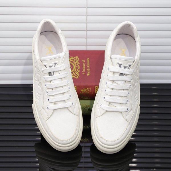 2020i high-end fashion men's printed letters comfortable casual shoes breathable leather classic sneakers lace-up low-shoes, size, Black
2020i high-end fashion men's printed letters comfortable casual shoes breathable leather classic sneakers lace-up low-shoes, size, Black