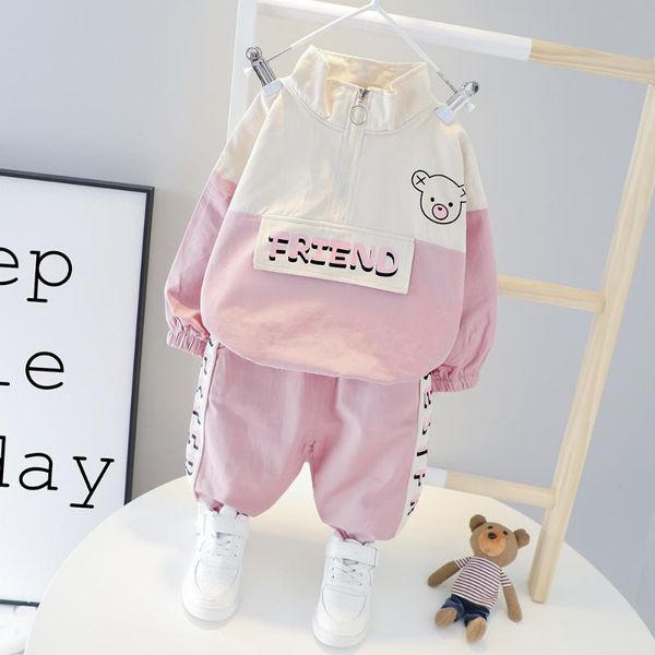 autumn baby girls cartoon bear pullover sweatshirt + letter casual trousers children kids 2pcs suits sportswear boys 2pcs suits, White
autumn baby girls cartoon bear pullover sweatshirt + letter casual trousers children kids 2pcs suits sportswear boys 2pcs suits, White