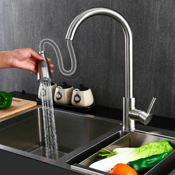 kitchen sink faucet swivel spout deck mount single hole brushed nickel mixer tap
kitchen sink faucet swivel spout deck mount single hole brushed nickel mixer tap